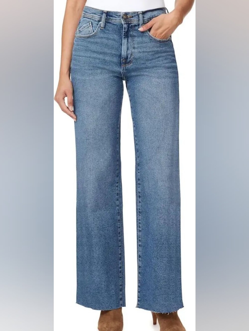 NWT "Kensie" Vintage Luxe The Kaya Wide Leg Jeans Sizes 4/27, 6/28 or 8/29